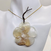 Load image into Gallery viewer, Quartz Pendant Flower | 55x8mm | Lavender White | 1 Bead |
