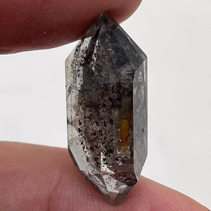 Quartz Shaman Double Terminated 22cts Cut | 27x12mm| Clear with Inclusions |