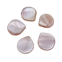 Load image into Gallery viewer, Premium Mother of Pearl Shell Beads | 18x15.5mm | Pink | Briolette | 5 Beads |
