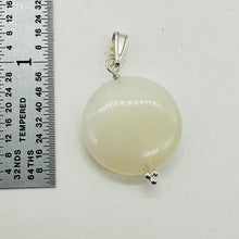 Load image into Gallery viewer, Gemmy Peruvian Opal Sterling Silver Pendant | White |1 1/4&quot; (Long) | 20mm |
