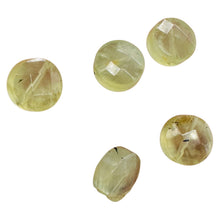 Load image into Gallery viewer, Green Tourmaline Faceted Round Beads 10x6mm 5 Natural Gemstone Beads
