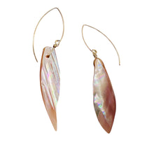 Load image into Gallery viewer, Designer Pink Mussel Shell 14K Gold Filled Earrings | 2 1/2&quot; Long |
