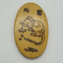 Load image into Gallery viewer, Chinese Year of the Rat Pendant Bead | 2&quot; Long | Tan, Brown | 1 Pendant Bead |
