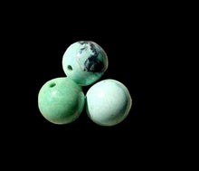 Load image into Gallery viewer, 3 Beads of Round Robin Egg Blue 10-11mm Natural American Turquoise 7416B
