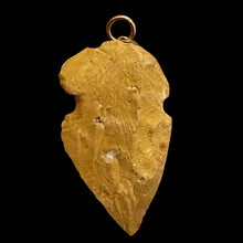 Load image into Gallery viewer, Sandstone Carved Arrowhead Pendant | 1 3/4&quot; Long | Red, Tan | 1 Pendant |
