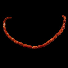 Load image into Gallery viewer, Coral Oval Graduated Beads Strand | 16&quot; Long | 8x4 to 6x3mm | Red | 1 Strand |
