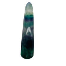 Load image into Gallery viewer, Fluorite Massage Crystal with Round Smooth End | 4x3/4"| Green, Purple| 1 Wand |
