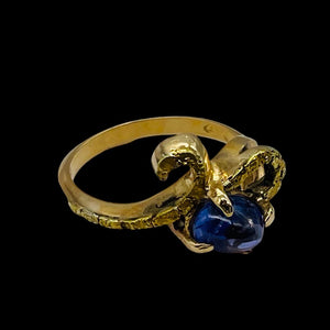 Tanzanite Oval Gemstone 14K Gold Ring | 1.25ct | Size 6 | Blue | 1 Ring |