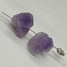 Load image into Gallery viewer, Amethyst Natural Crystal Bead Parcel | 21x16x14 and 20x18x14mm| Purple| 2 Beads|
