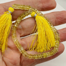 Load image into Gallery viewer, Citrine from Brazil Faceted Rondelle 8* Strand | 6x2mm | Yellow | 85 Beads |
