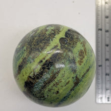 Load image into Gallery viewer, Serpentine Sphere Display Item | 131g | 1 3/4&quot; | Yellow Green Black | 1 Sphere|
