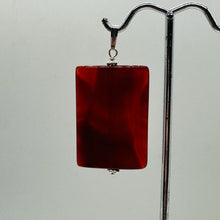 Load image into Gallery viewer, Carnelian Rectangle Cut 14kgf Pendant | 2&quot; Long | 37x22mm (Carnelian) | Orange |
