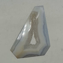 Load image into Gallery viewer, Chalcedony Druzy 53ct Designer Cut Pendant Bead| 35x28x9mm| Blue|1 Pendant Bead|
