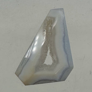 Chalcedony Druzy 53ct Designer Cut Pendant Bead| 35x28x9mm| Blue|1 Pendant Bead|