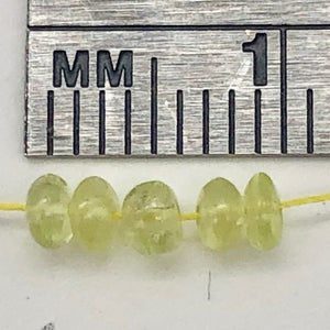 7 Very Rare Gem 3-2.25mm Chrysoberyl Beads 1307D