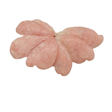 Load image into Gallery viewer, Rare Pink Peruvian Opal Flower Pendant Bead 38ct 41mm Carved Natural Gemstone
