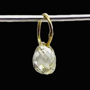 0.28cts Natural Canary Diamond 18K Gold Pendant 8798J