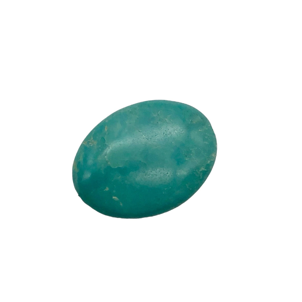 Natural Blue-Green 16x12mm Skipping Stone Bead