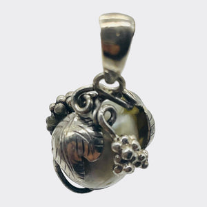 South Sea Pearl Sterling Silver Teardrop Pendant | 1" Long | Silver Gray | 1 |