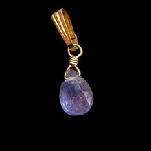 Load image into Gallery viewer, Tanzanite 14K Gold Filled Wire Wrap Pendant | Lavender | 1 inch Long |
