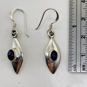 Royal Natural Amethyst Sterling Silver Drop Earrings | 1 1/2" Long |
