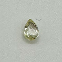Load image into Gallery viewer, Natural Canary Diamond 4.25x3mm Briolette Bead .27cts 6111
