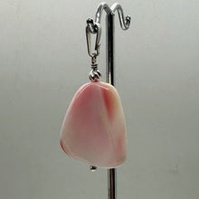 Load image into Gallery viewer, Conch Shell Pear Shaped Sterling Silver Pendant | 1 3/4" Long | Pink White |
