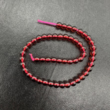 Load image into Gallery viewer, Champagne Garnet AAA Round Beads Half Strand | 4mm | Red | 50 Beads |
