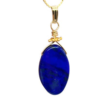 Load image into Gallery viewer, Royal AAA Lapis Lazuli 14K Gold Filled Wire Wrap Pendant! | 1 1/4&quot; Long |
