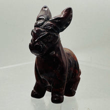 Load image into Gallery viewer, Hand Carved Red Donkey Burro Figurine Statue Collectible Gift | 40x35x15mm | Red
