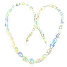 Load image into Gallery viewer, Opal AAA Fire Blue, Green, Pink Oval Bead Strand | 8&quot; Long | Clear | 52 Beads |
