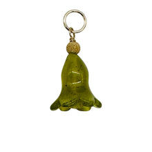 Load image into Gallery viewer, Jade Lily Flower 14K Yellow Gold Filled Pendant | Green | 1&quot; Long |
