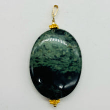Load image into Gallery viewer, Exotic Kambaba Jasper Oval 14K Gold Filled Pendant | 40x30x8mm | 1 Bead |
