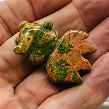 Load image into Gallery viewer, Fantail Goldfish Stone Carving | 1 Figurine | | 1 5/8 x 1 1/8" | Pink, Green
