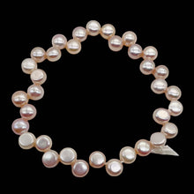 Load image into Gallery viewer, Top Drilled Button 7-7.25x4mm Lavender Pink FW Pearl 8&quot; Strand 4761
