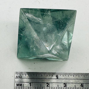 Fluorite Double Pyramid Specimen | 1 Display Figurine | | 41x41x41mm | Green