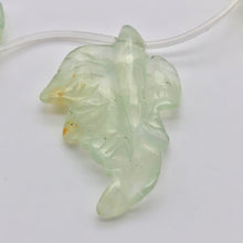 Load image into Gallery viewer, Carved Green Prehnite Leaf Briolette Bead Strand 109886D
