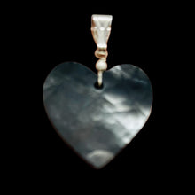Load image into Gallery viewer, Botryoidal Goethite AAA Heart Celestial Pendant | 31x31x6mm | Black | 1 Pendant|
