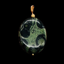 Load image into Gallery viewer, Exotic Kambaba Jasper Oval 14K Gold Filled Pendant | 2&quot; Long | 1 Pendant |
