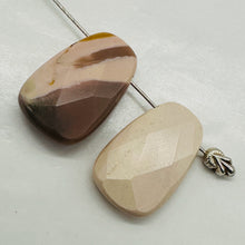 Load image into Gallery viewer, 1 Pink Mookaite Faceted 28x18mm Pendant Bead 4686

