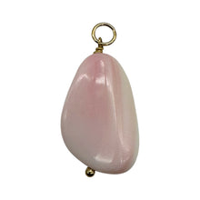 Load image into Gallery viewer, Conch Shell Pear Shaped 14K Yellow Gold Filled Pendant| 1 3/8" Long| Pink White|
