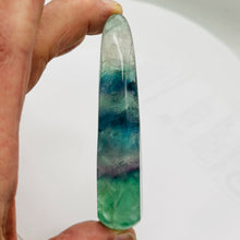 Load image into Gallery viewer, Fluorite Massage Crystal with Round Smooth End | 4x3/4"| Green, clear | 1 Wand |
