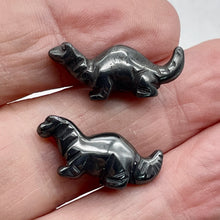 Load image into Gallery viewer, Dinosaur Hematite Diplodocus Animal Beads 009259HM | 25x11.5x7.5mm | Graphite

