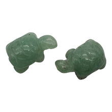 Load image into Gallery viewer, Charming 2 Carved Aventurine Turtle Beads
