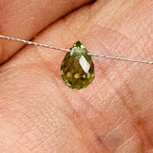 Load image into Gallery viewer, Premium Pistachio Green Sapphire Briolette Bead Faceted Natural Gemstone
