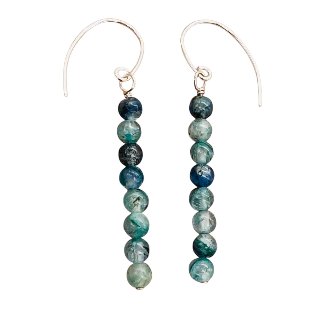 Stunning AAA Blue Kyanite Sterling Silver Earrings | 2