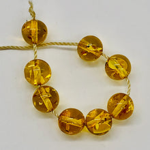 Load image into Gallery viewer, Amber Round Beads | 6 1/2 mm | Yellow | 8 Beads |
