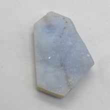 Load image into Gallery viewer, Chalcedony Druzy 38ct Designer Cut Pendant Bead|38x22x7mm| Blue| 1 Pendant Bead|
