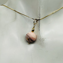 Load image into Gallery viewer, Pink Peruvian Opal Matte Finish Drop Bead Pendant | Pink | 1&quot; Long |
