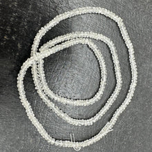 Load image into Gallery viewer, 40cts of Faceted White Sapphire 16 inches Bead Strand | 2.75x2-2x1mm | 103294
